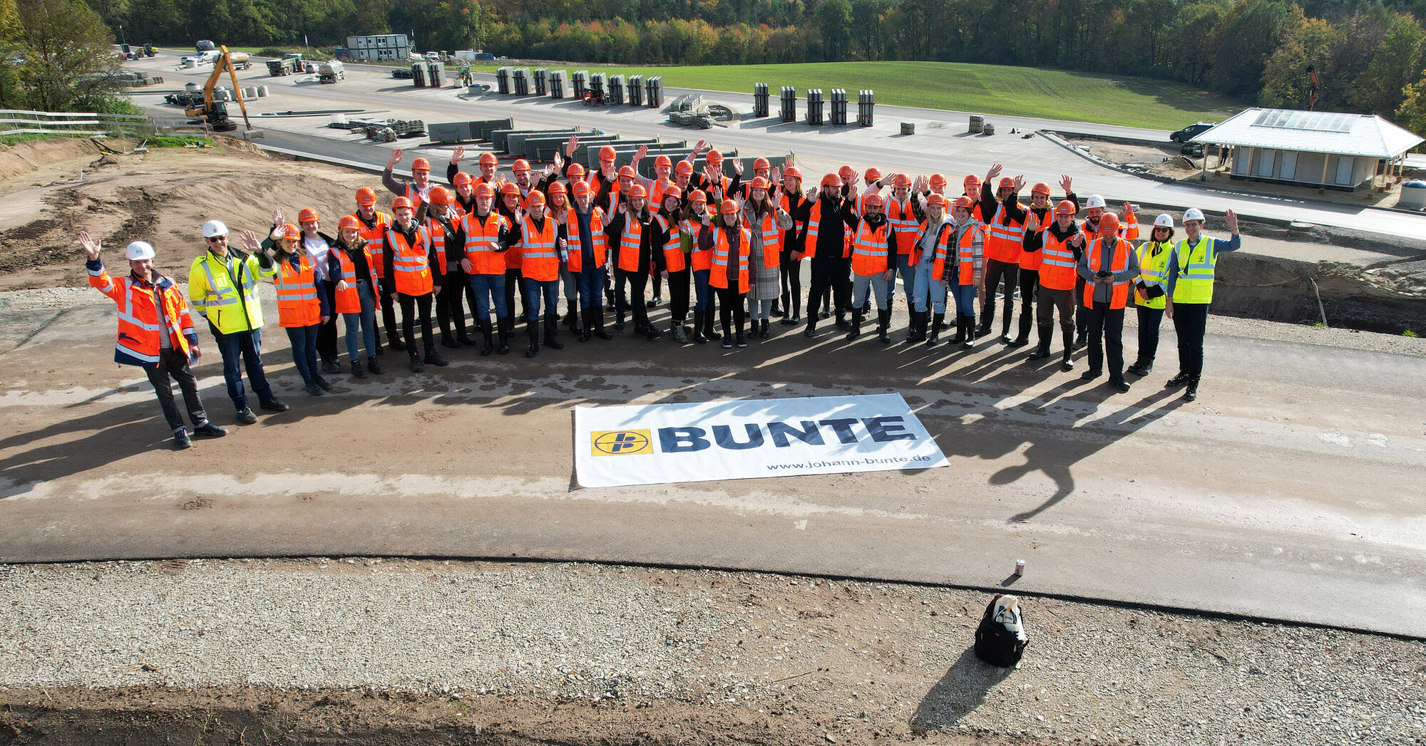 BauStudierende besuchen Großbaustelle der A3